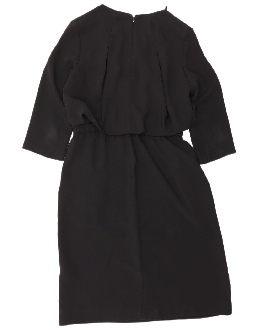 Cos Womens 3/4 Sleeve Sheath Dress EU 38 Medium Black Polyester