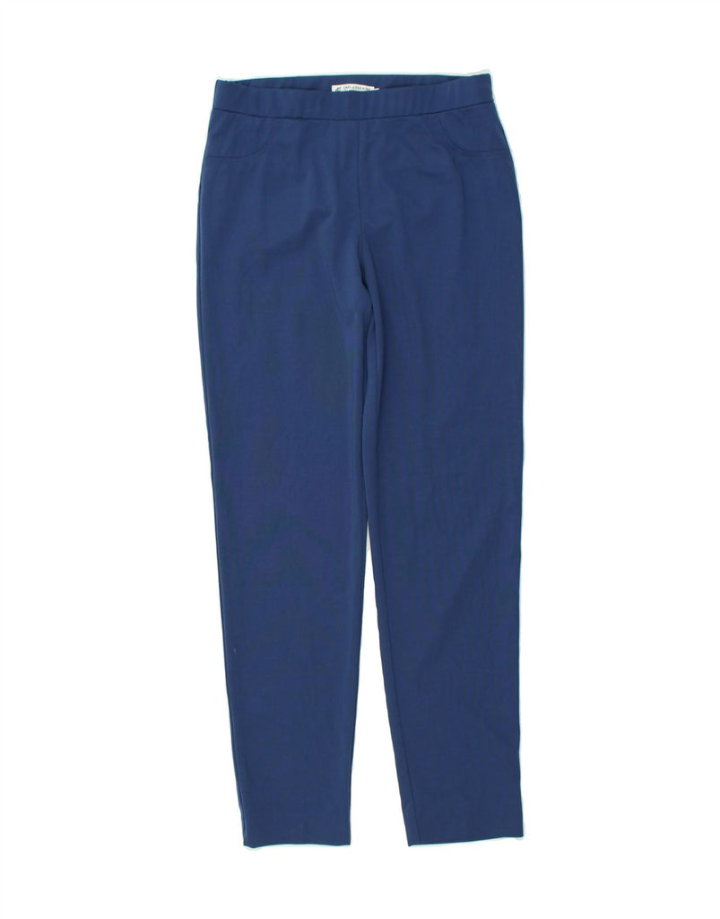 CARLA FERRONI Womens Tracksuit Trousers IT 44 Medium Blue Polyester | Vintage CARLA FERRONI | Thrift | Second-Hand CARLA FERRONI | Used Clothing | Messina Hembry 