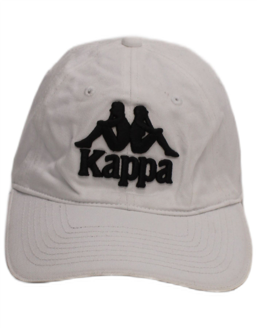 Kappa Mens Graphic Baseball Cap One Size White Cotton