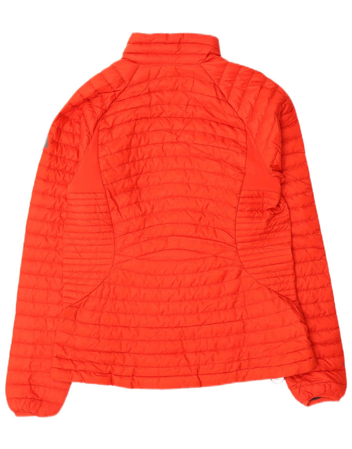 EDDIE BAUER Womens Padded Jacket UK 10 Small Red Polyester