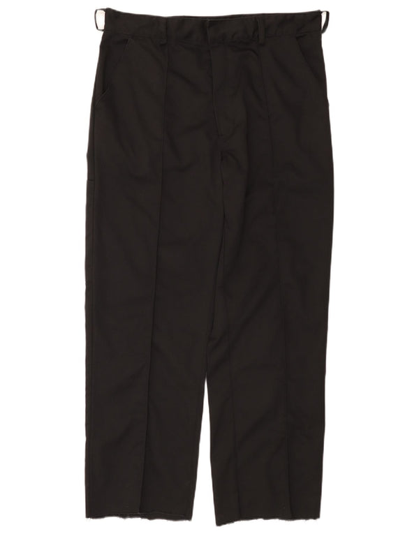 Dickies Mens Straight Chino Trousers W36 L29 Black Polyester
