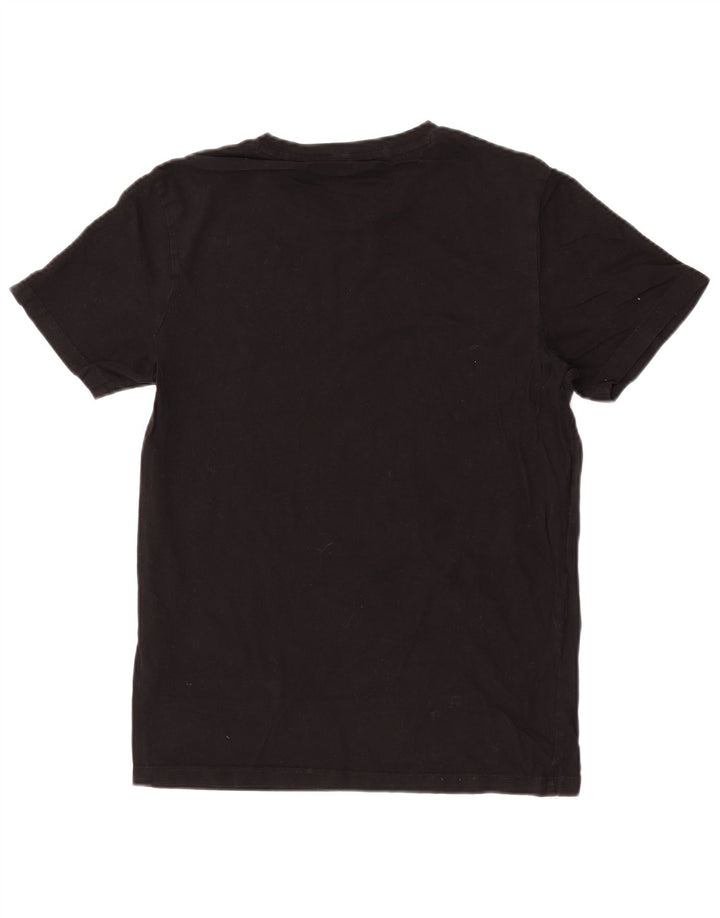 Jack & Jones Mens Graphic T-Shirt Top Small Black Cotton
