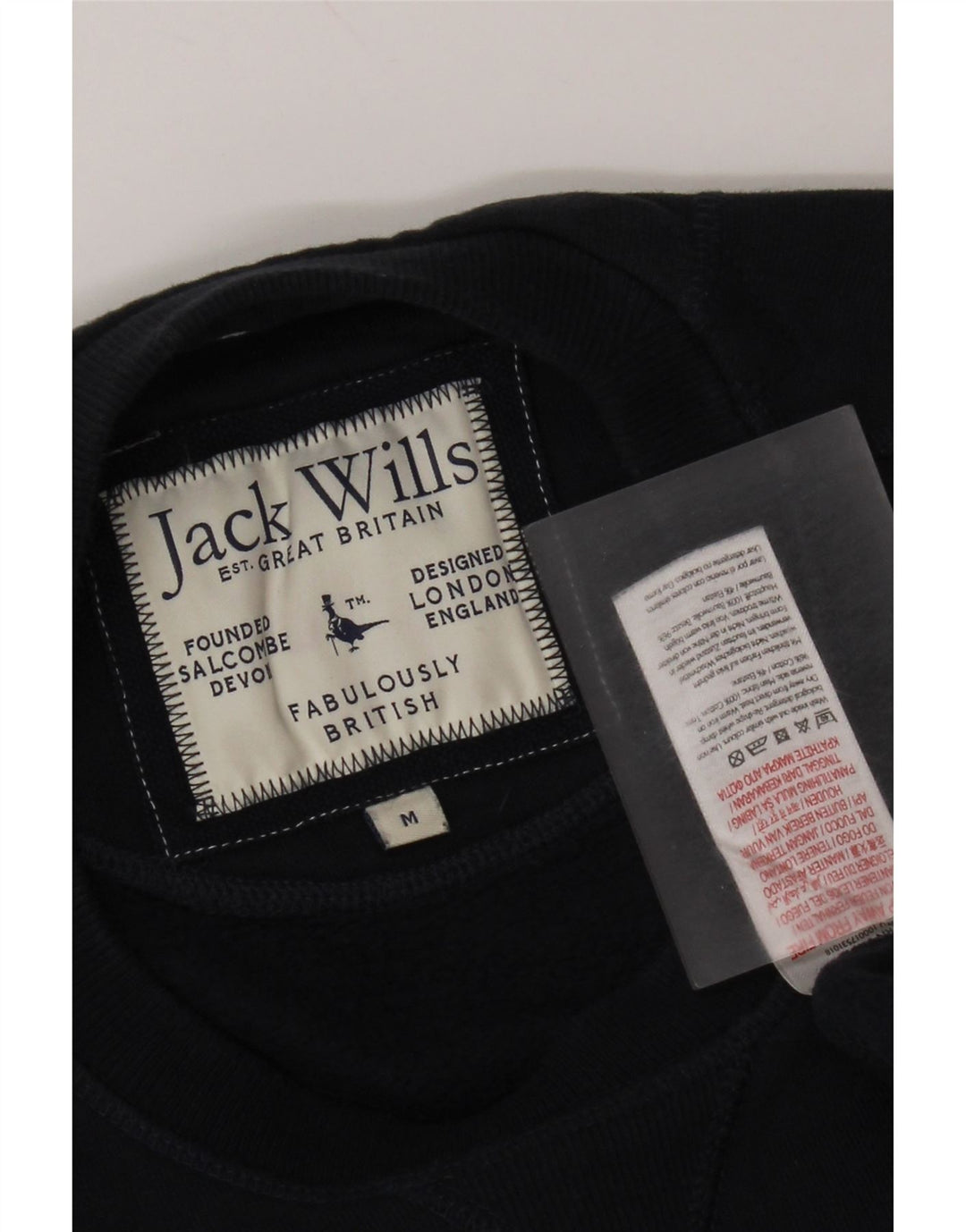 Jack Wills Mens Sweatshirt Jumper Medium Navy Blue Cotton