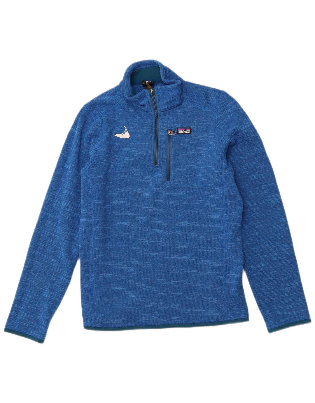 PATAGONIA Boys Zip Neck Sweatshirt Jumper 15-16 Years 2XL Blue Polyester