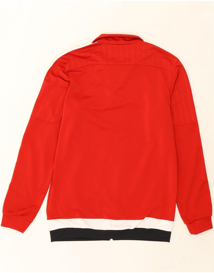 ADIDAS Mens Tracksuit Top Jacket Small Red Colourblock Polyester Vintage Adidas and Second-Hand Adidas from Messina Hembry 