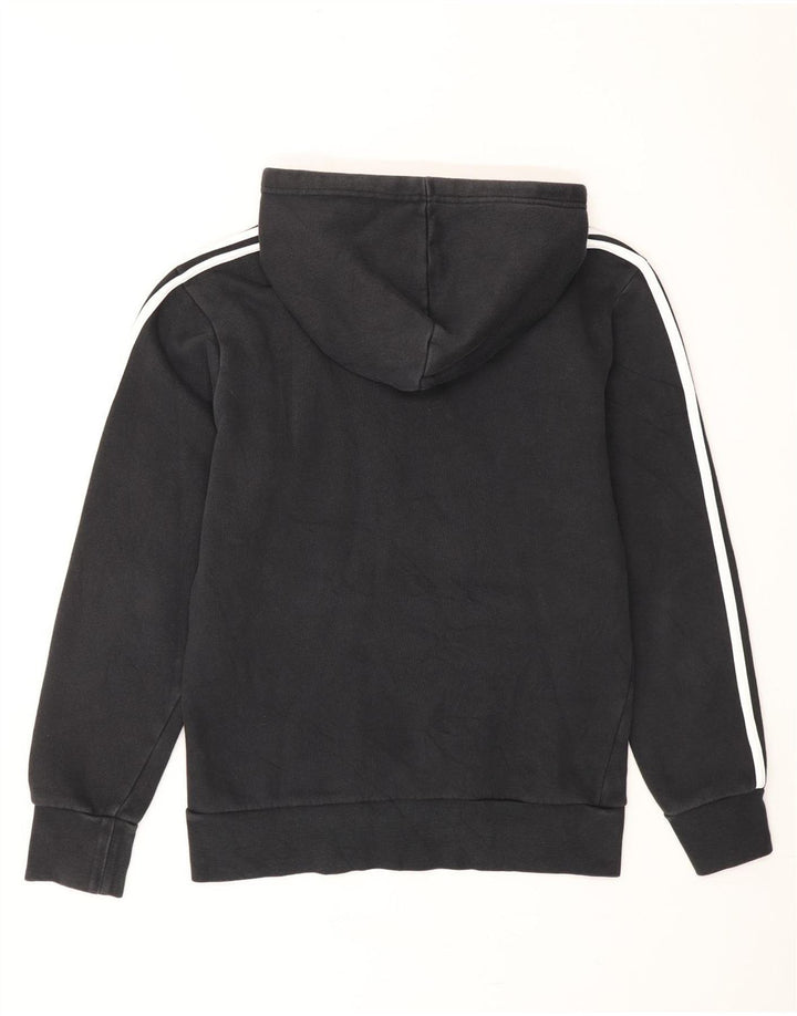 ADIDAS Mens Hoodie Jumper Small Black Cotton