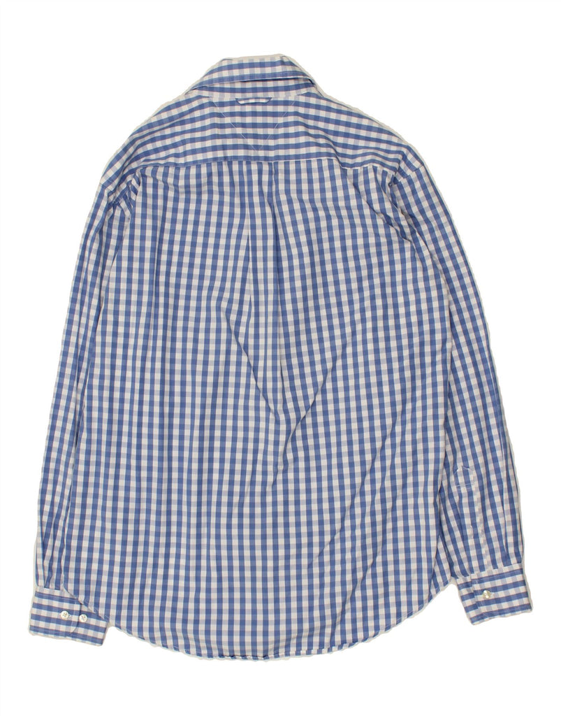 TOMMY HILFIGER Mens Shirt Medium Blue Gingham Cotton Vintage Tommy Hilfiger and Second-Hand Tommy Hilfiger from Messina Hembry 