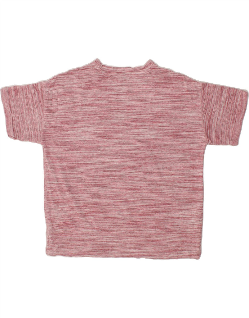 EDDIE BAUER Womens T-Shirt Top UK 14 Medium Pink Flecked Modal Vintage Eddie Bauer and Second-Hand Eddie Bauer from Messina Hembry 