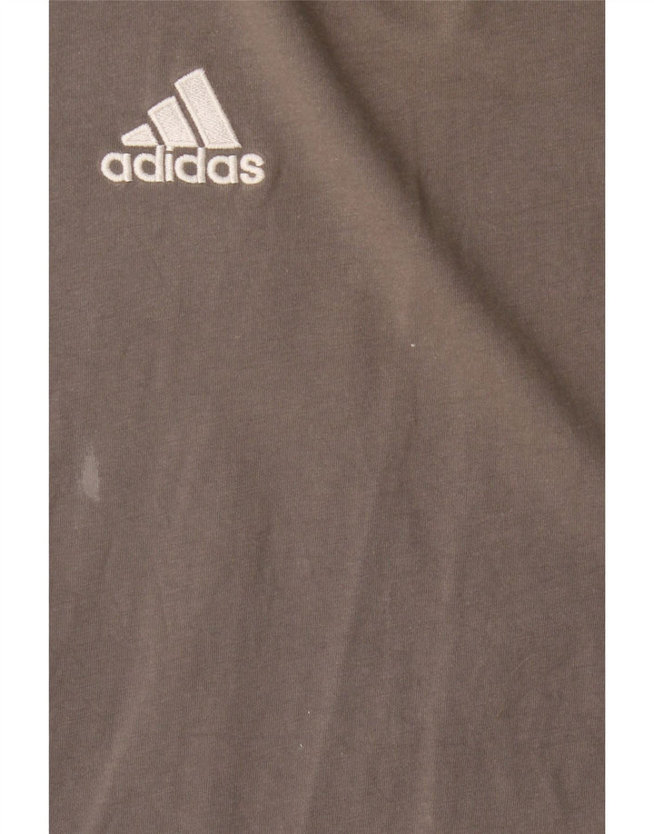Adidas Mens T-Shirt Top XL Grey Cotton