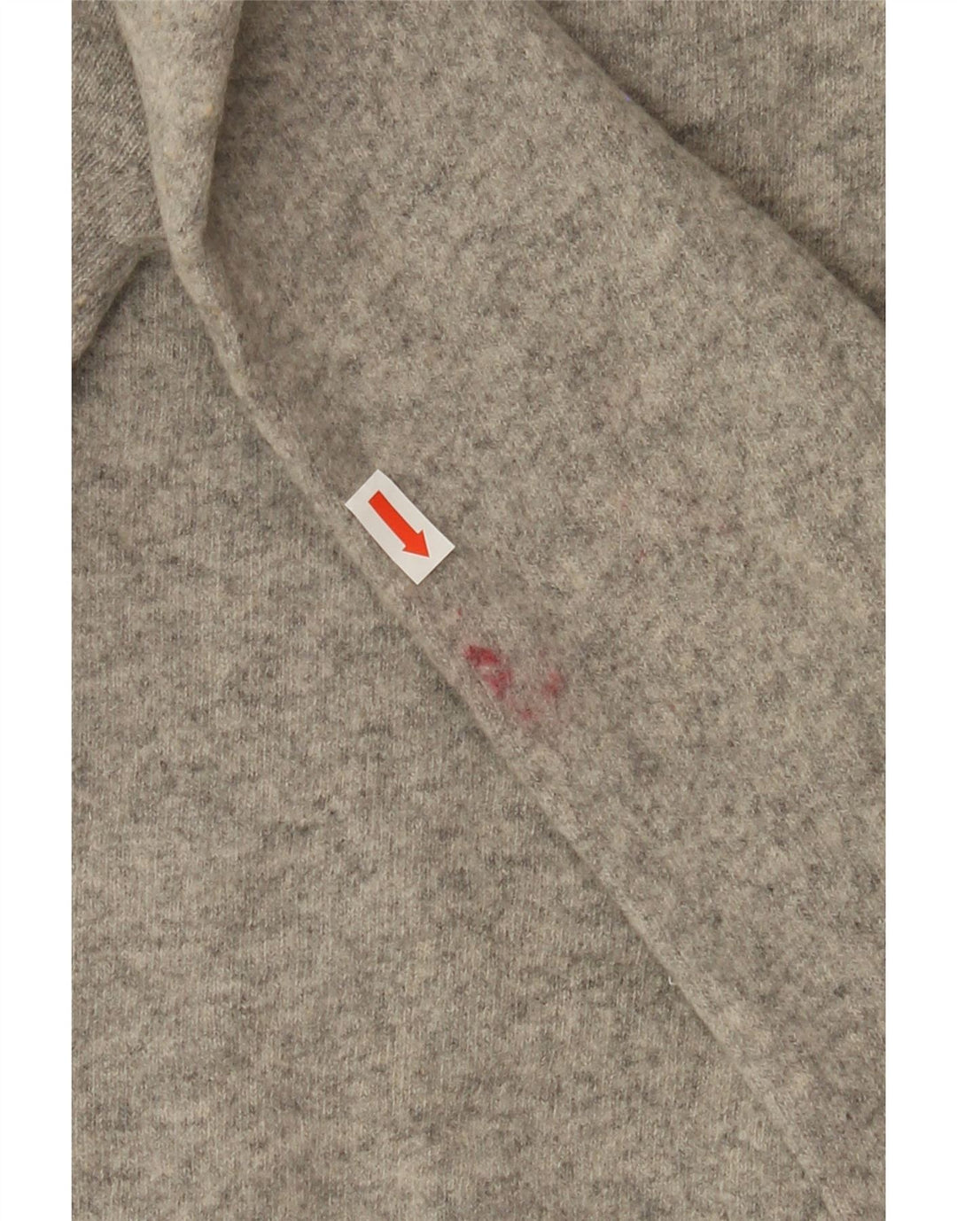 BENETTON Womens V-Neck Jumper Sweater UK 18 XL Grey Lambswool