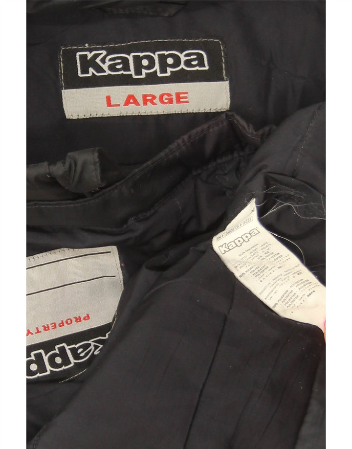 Kappa Mens Padded Jacket UK 40 Large Black Polyester
