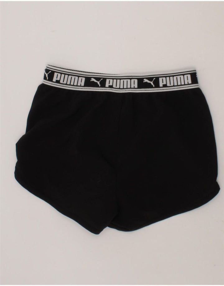 PUMA Girls Graphic Sport Shorts 9-10 Years  Black Polyester Vintage Puma and Second-Hand Puma from Messina Hembry 