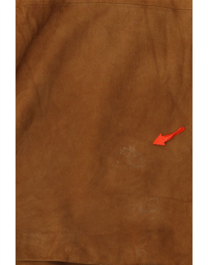 Conbipel Womens Suede Jacket IT 44 Medium Beige