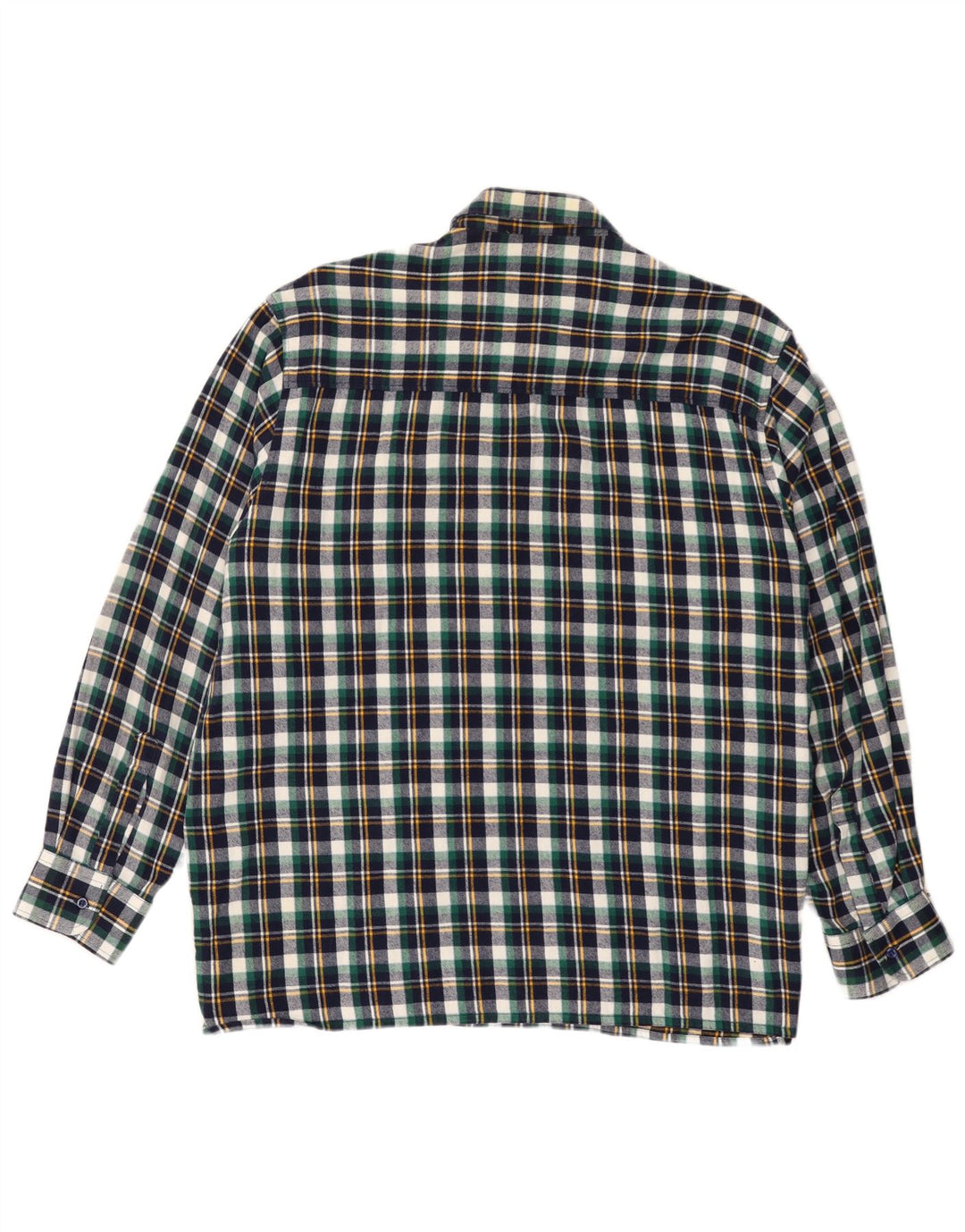 Follie Mens Flannel Shirt Size 45/46 2XL Multicoloured Check Cotton