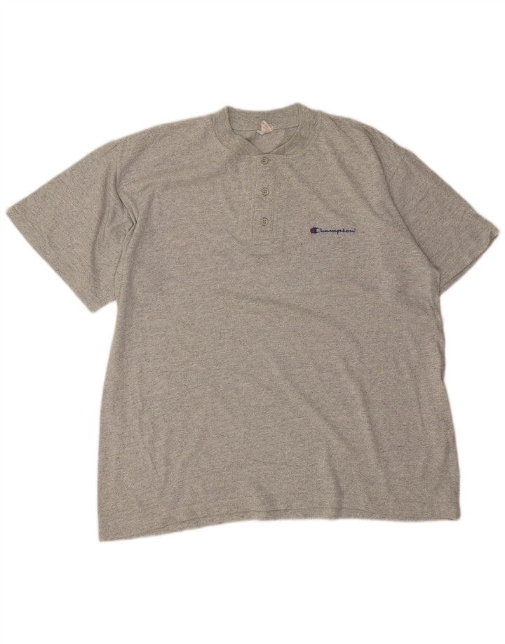 CHAMPION Mens T-Shirt Top XL Grey Cotton