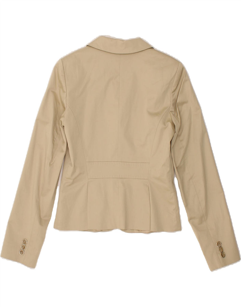 GANT Womens 4 Button Crop Blazer Jacket UK 10 Small Beige Cotton Vintage Gant and Second-Hand Gant from Messina Hembry 