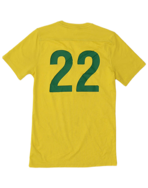 Nike Mens Laurel Park FC Slim Fit Graphic T-Shirt Top Small Yellow