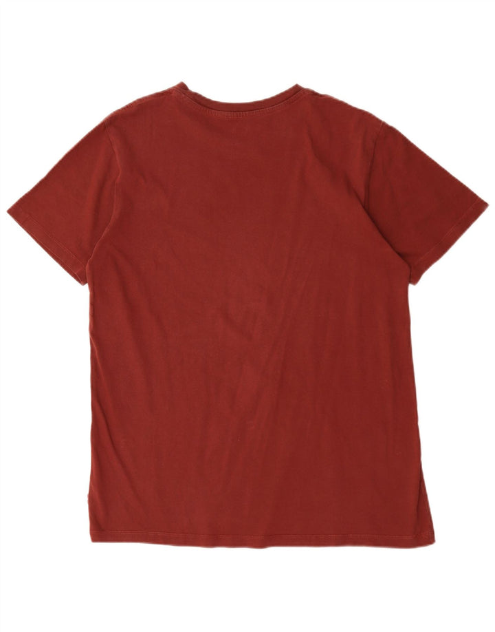 Levi's Mens Graphic T-Shirt Top Medium Burgundy Cotton