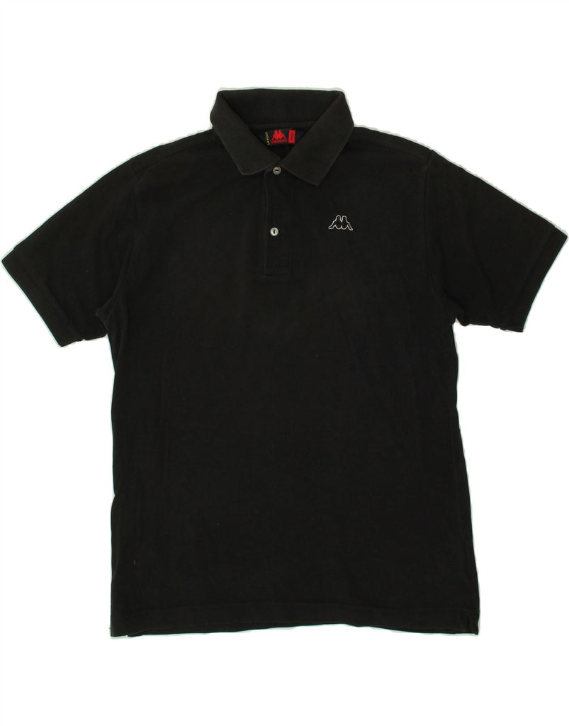 KAPPA Mens Polo Shirt Small Black Cotton | Vintage Kappa | Thrift | Second-Hand Kappa | Used Clothing | Messina Hembry 