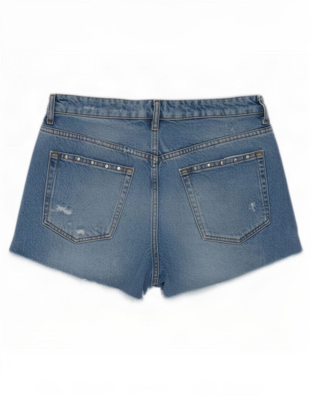 Zara Womens Denim Shorts EU 38 Small W28 Blue