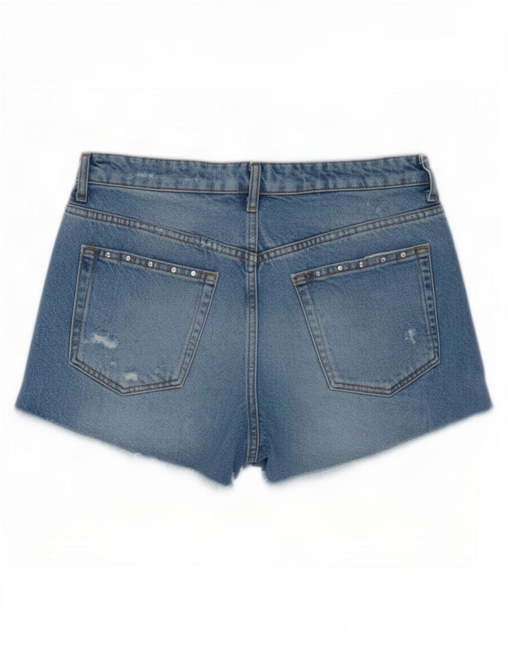Zara Womens Denim Shorts EU 38 Small W28 Blue