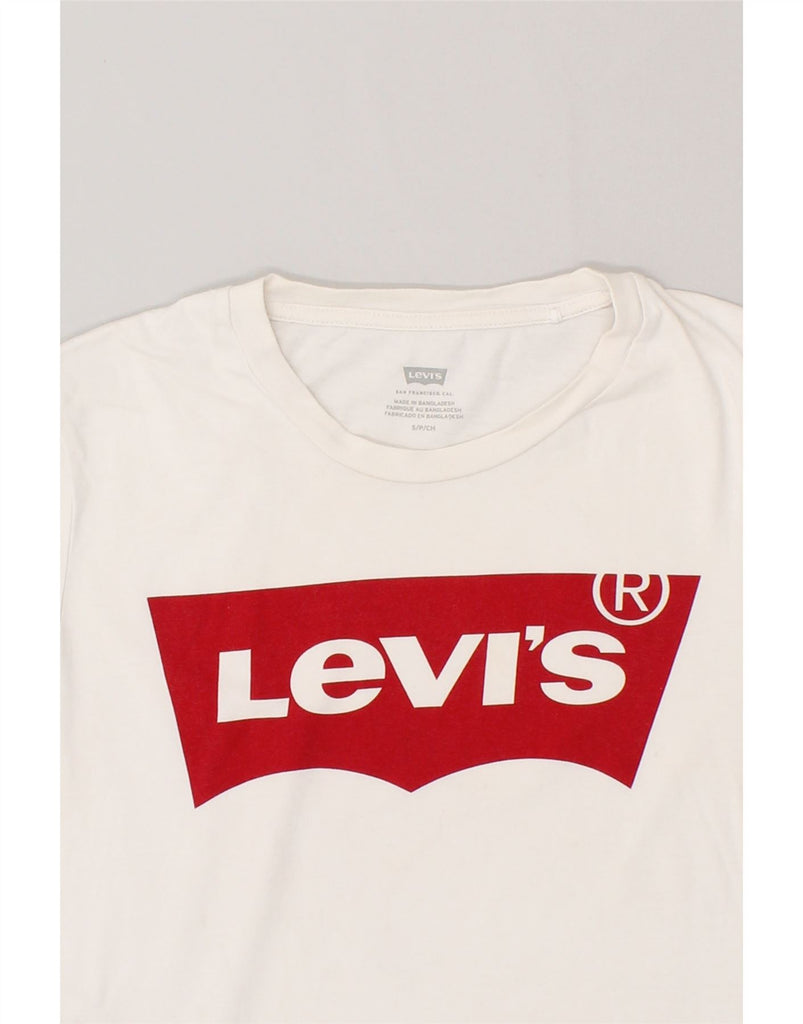 LEVI'S Mens Graphic T-Shirt Top Small White | Vintage Levi's | Thrift | Second-Hand Levi's | Used Clothing | Messina Hembry 