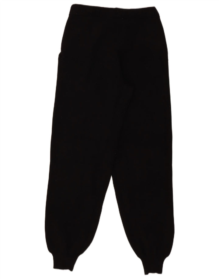 Zara Womens Tracksuit Trousers Joggers UK 12 Medium  Black Viscose