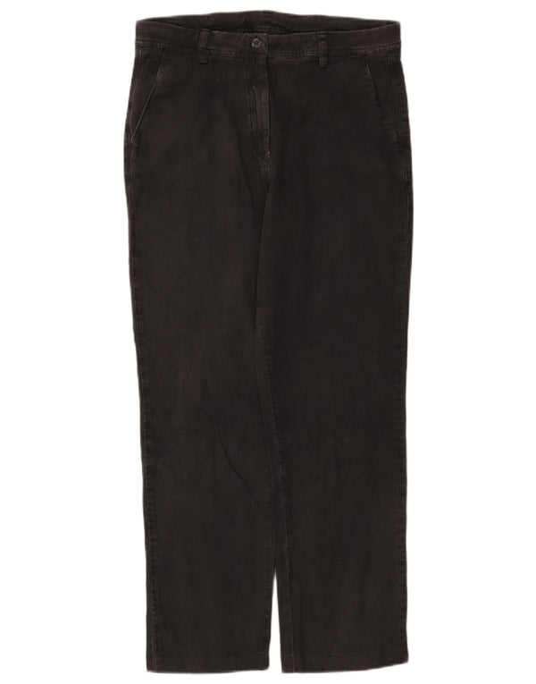 Kappa Womens Straight Chino Trousers IT 42 Medium W30 L27 Grey Cotton
