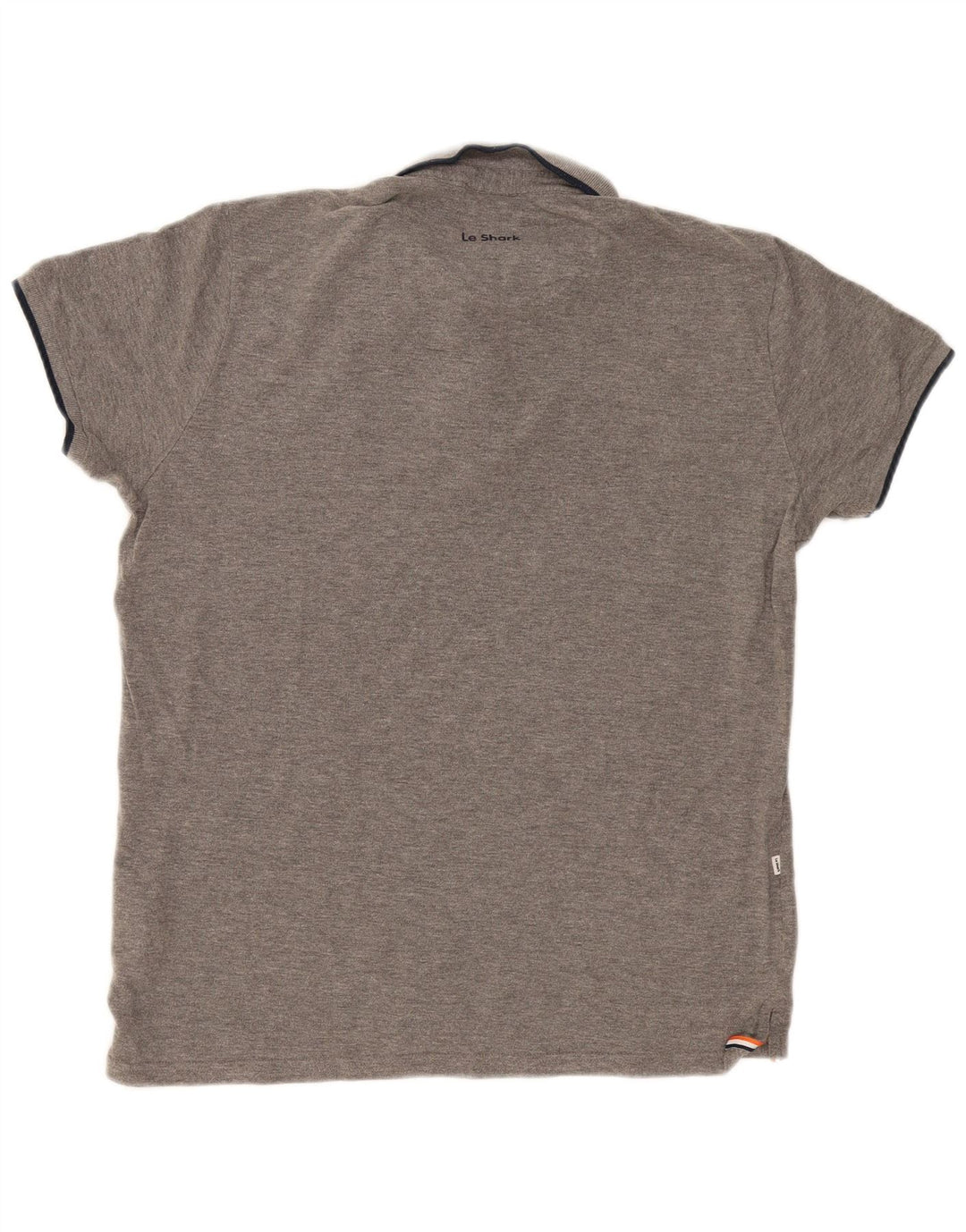 Le Shark Mens Polo Shirt Large Grey Cotton