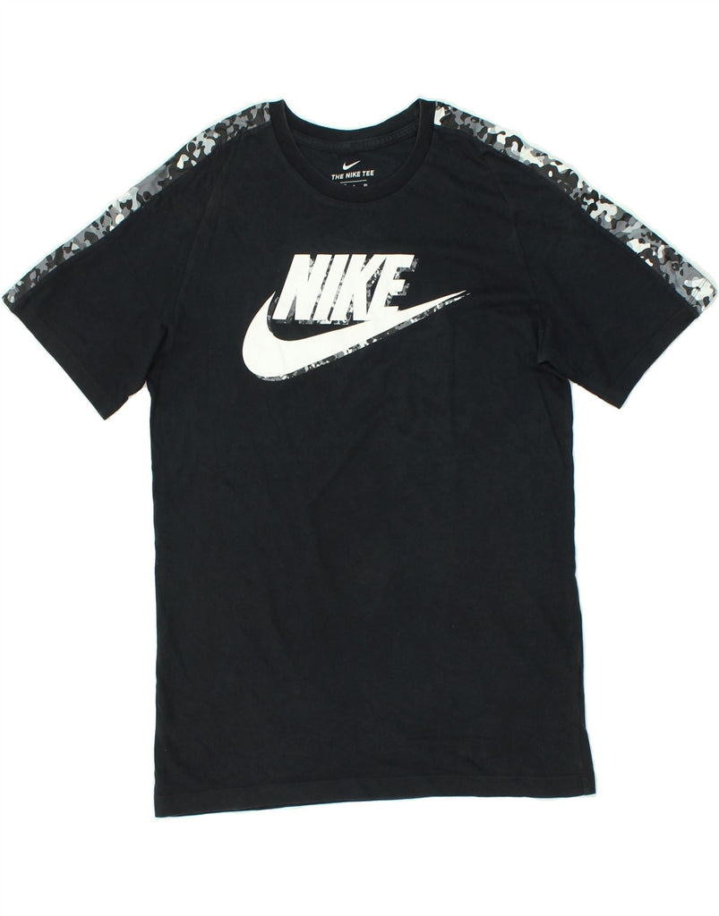 NIKE Mens The Nike Tee Graphic T-Shirt Top Small Black Cotton | Vintage Nike | Thrift | Second-Hand Nike | Used Clothing | Messina Hembry 