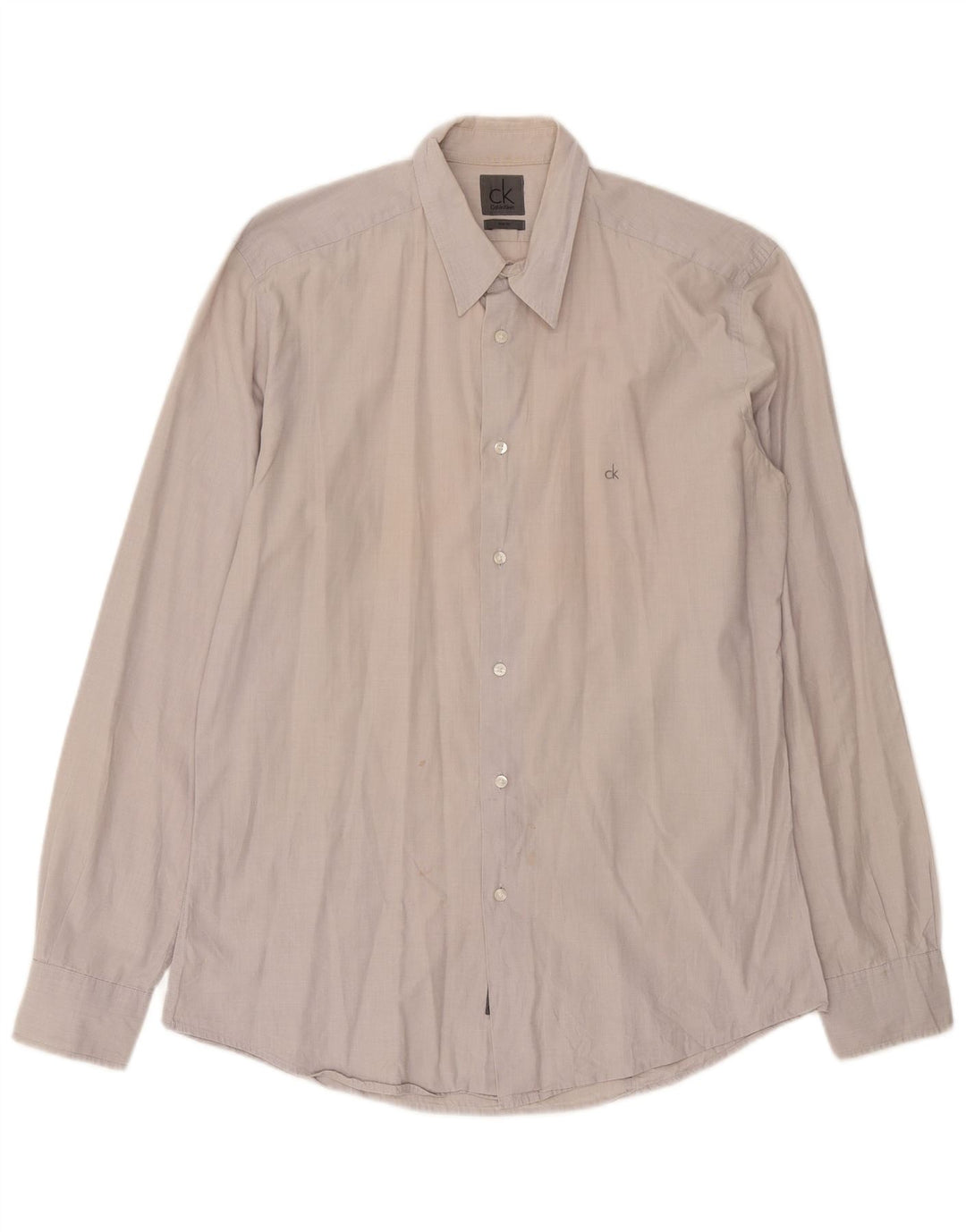 Calvin Klein Mens Slim Fit Shirt XL Beige