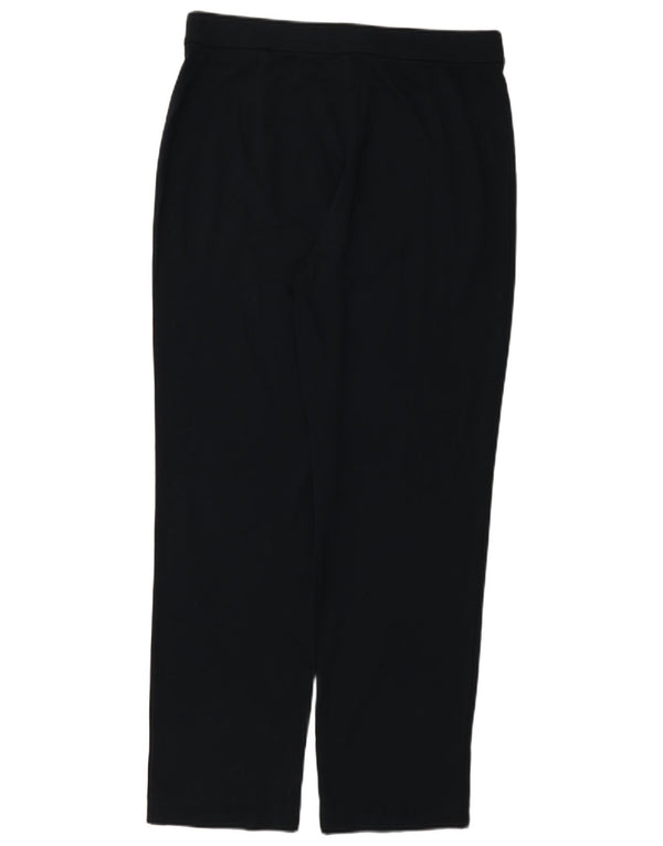 Marks & Spencer Womens Casual Trousers UK 16 Large W32 L30 Navy Blue