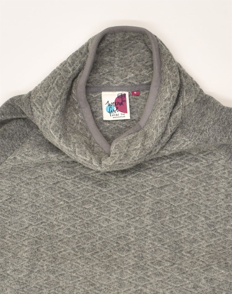 WEIRD FISH Womens Turtle Neck Jumper Sweater UK 8 Small Grey Polyester | Vintage Weird Fish | Thrift | Second-Hand Weird Fish | Used Clothing | Messina Hembry 