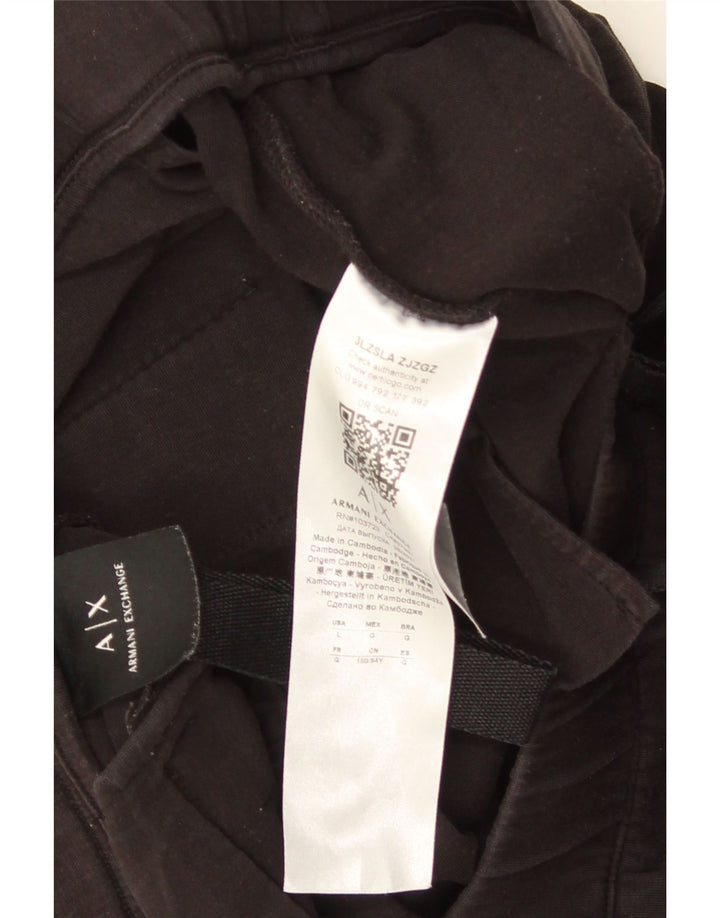Armani Exchange Mens Cargo Shorts Large W34  Black Cotton