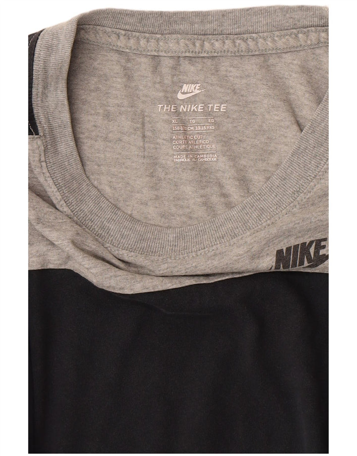 Nike Boys T-Shirt Top 13-14 Years XL Grey Camouflage