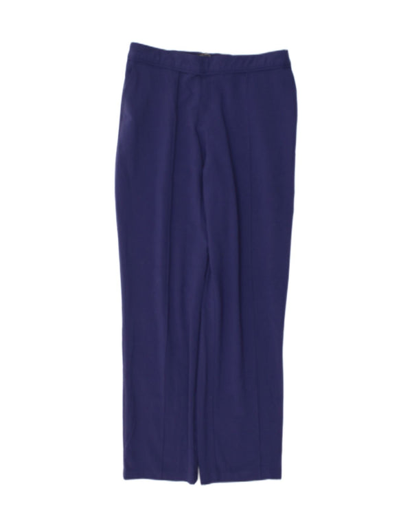 Marks & Spencer Womens Straight Casual Trousers W30 L28 Navy Blue