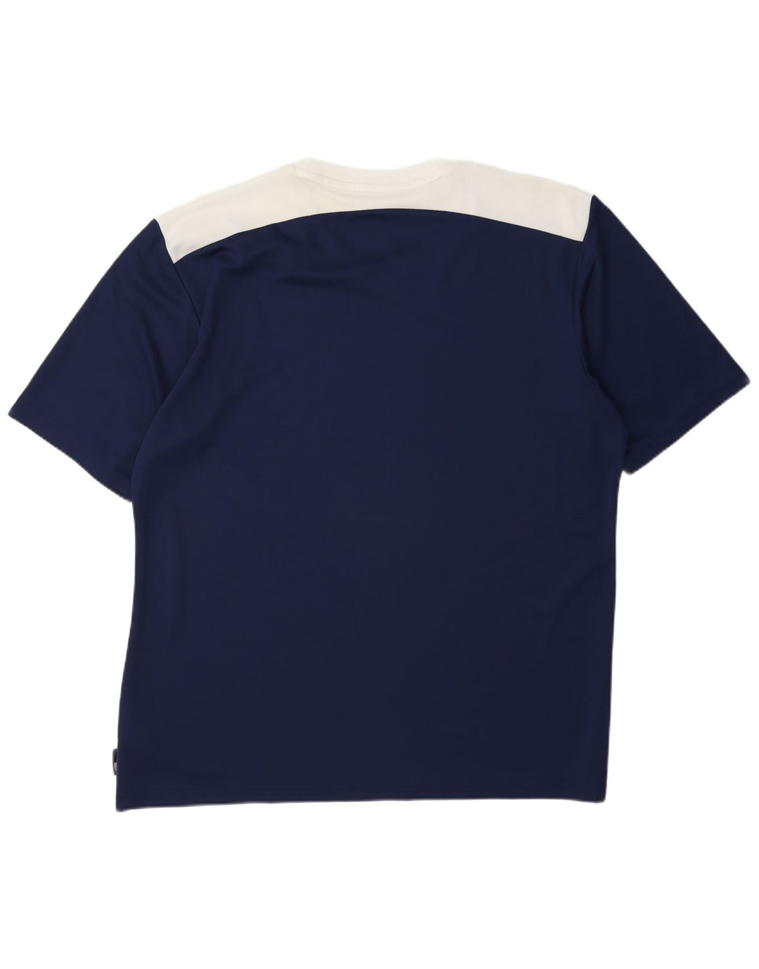 Adidas Mens Climalite T-Shirt Top XL Navy Blue Colourblock Polyester