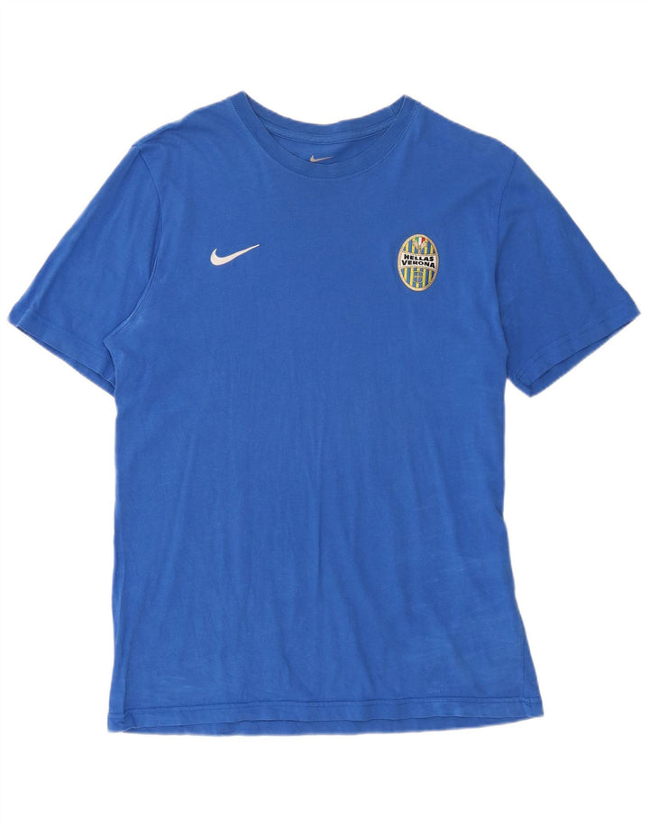 Nike Mens HELLAS VERONA T-Shirt Top Large Blue Cotton