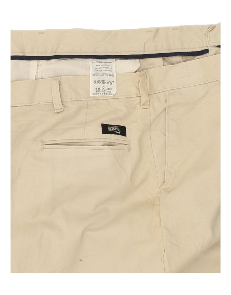 LEE Mens Slim Chino Trousers W46 L30  Beige Cotton | Vintage Lee | Thrift | Second-Hand Lee | Used Clothing | Messina Hembry 