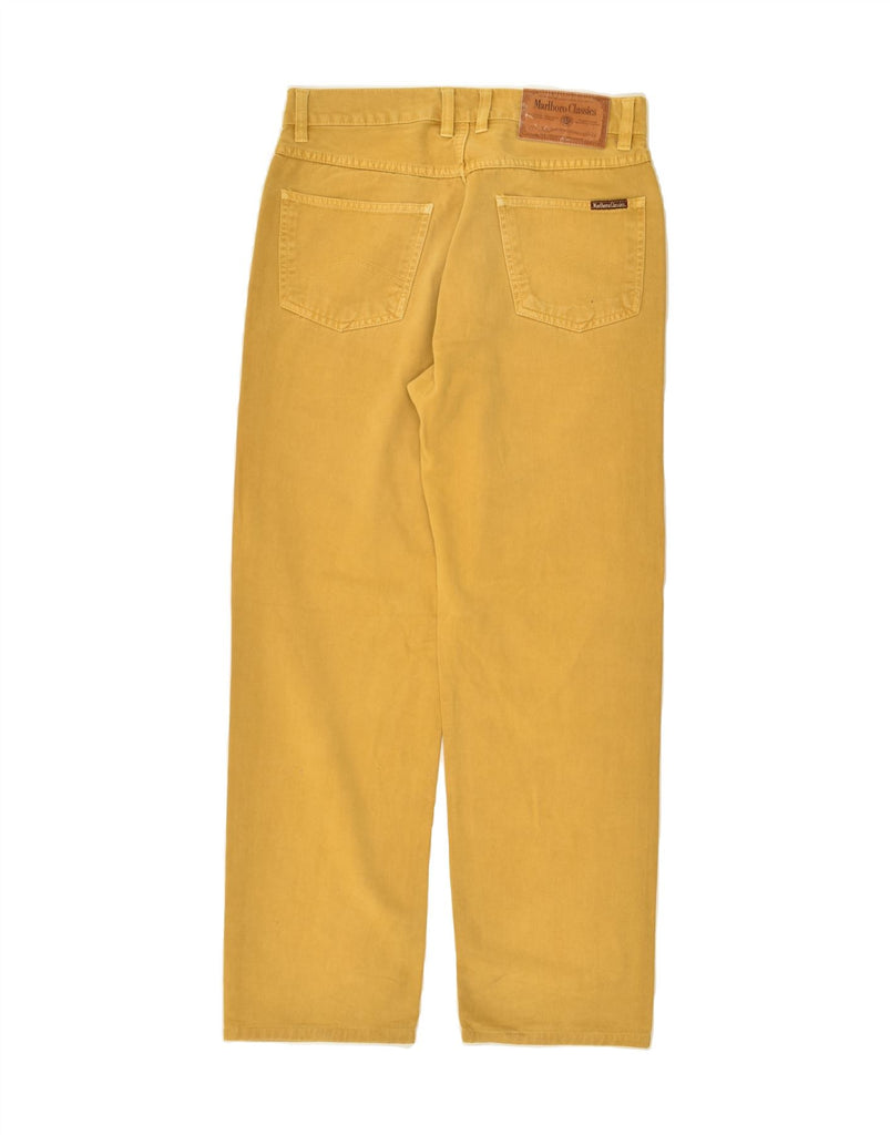 MARLBORO CLASSICS Mens Straight Jeans W32 L29 Yellow Cotton Vintage Marlboro Classics and Second-Hand Marlboro Classics from Messina Hembry 