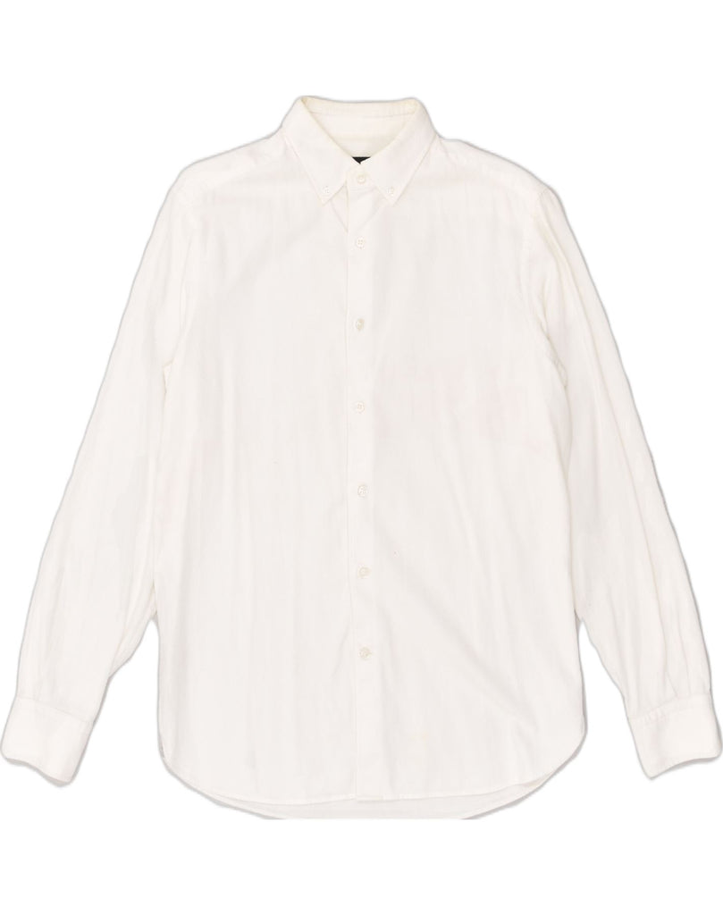 MASSIMO DUTTI Mens Shirt Medium White Cotton | Vintage Massimo Dutti | Thrift | Second-Hand Massimo Dutti | Used Clothing | Messina Hembry 