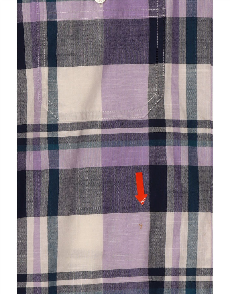 WRANGLER Mens Shirt XL Purple Check Cotton Vintage Wrangler and Second-Hand Wrangler from Messina Hembry 