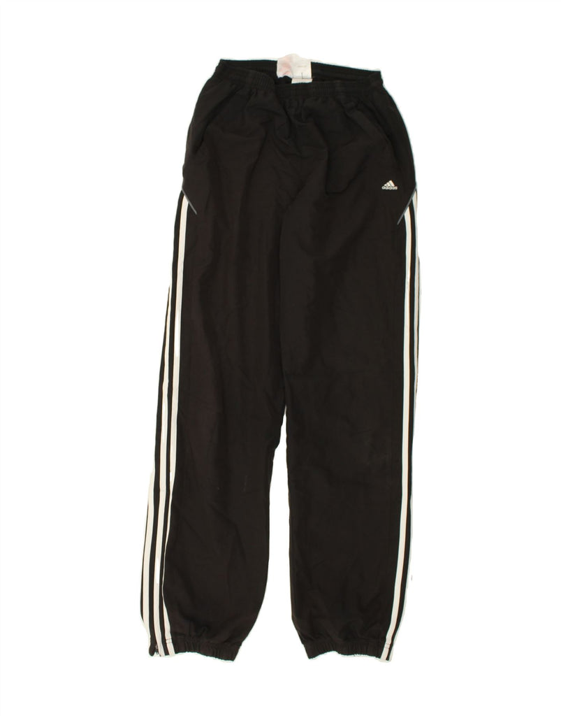 ADIDAS Boys Tracksuit Trousers Joggers 13-14 Years Black Polyester | Vintage Adidas | Thrift | Second-Hand Adidas | Used Clothing | Messina Hembry 