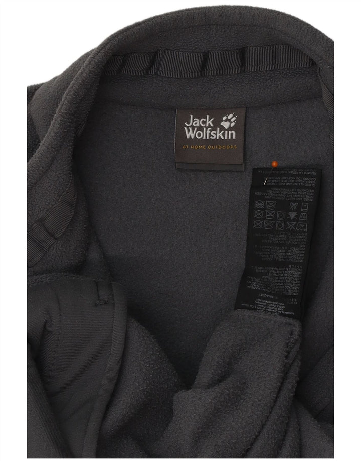 JACK WOLFSKIN Mens Fleece Jacket UK 40 Large Grey Polyester