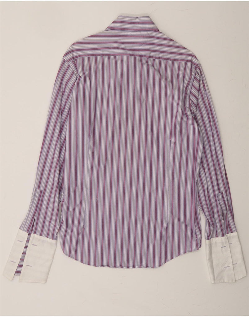 REISS Mens Shirt Large Purple Striped Cotton Vintage Reiss and Second-Hand Reiss from Messina Hembry 