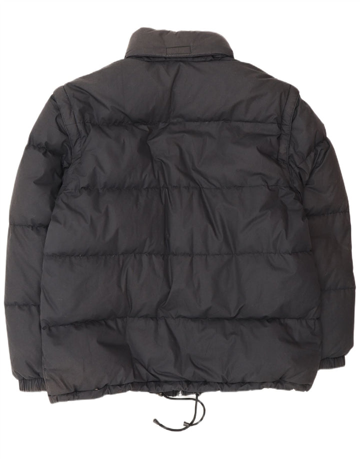 Sergio Tacchini Mens Padded Jacket UK 42 XL Navy Blue Cotton