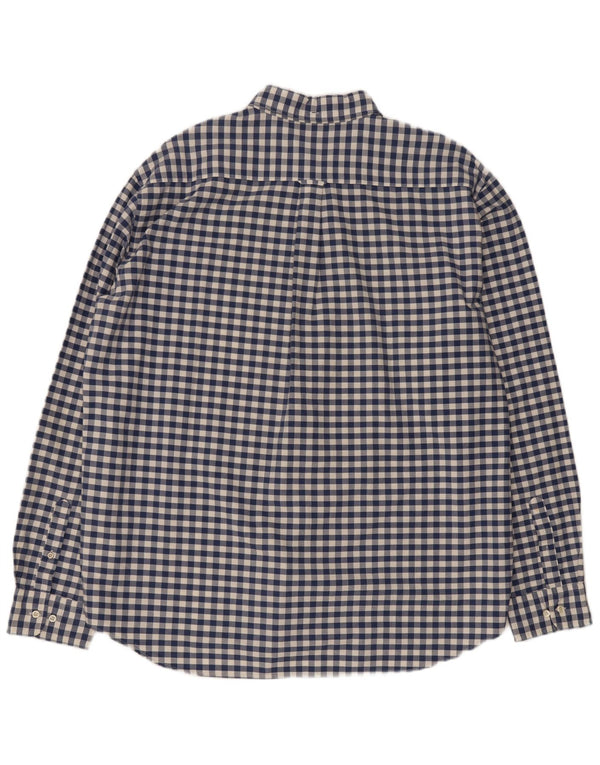 Gant Mens Regular Fit Shirt 3XL Blue Gingham Cotton