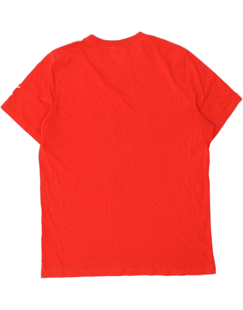 PUMA Mens Graphic T-Shirt Top Medium Red Cotton | Vintage Puma | Thrift | Second-Hand Puma | Used Clothing | Messina Hembry 