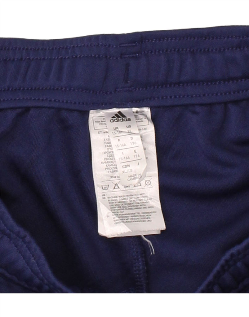 ADIDAS Boys Climacool Tracksuit Trousers 15-16 Years  Navy Blue Polyester Vintage Adidas and Second-Hand Adidas from Messina Hembry 