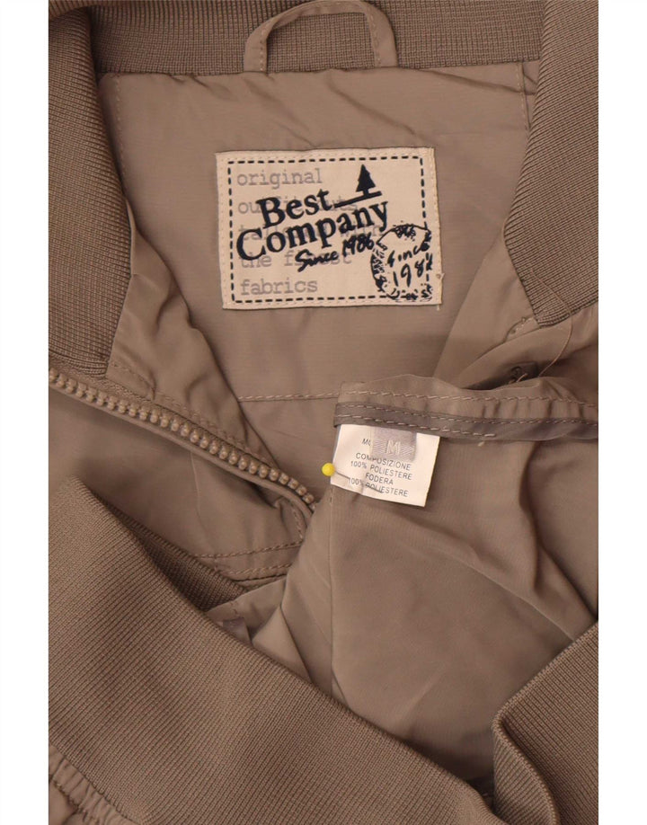 Best Company Mens Bomber Jacket UK 38 Medium Grey Polyester